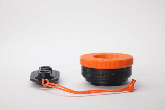 Blemished Custom Lens — Sony E — Orange Focus Ring Mark blem-e-002-01